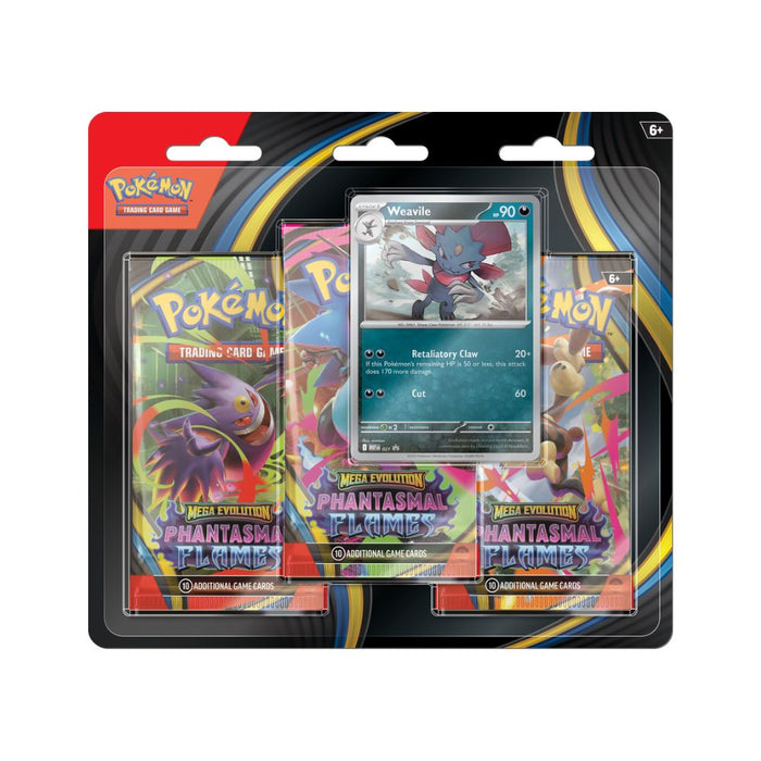 Pokémon - Mega Evolution Phantasmal Flames - 3 Pack Blister